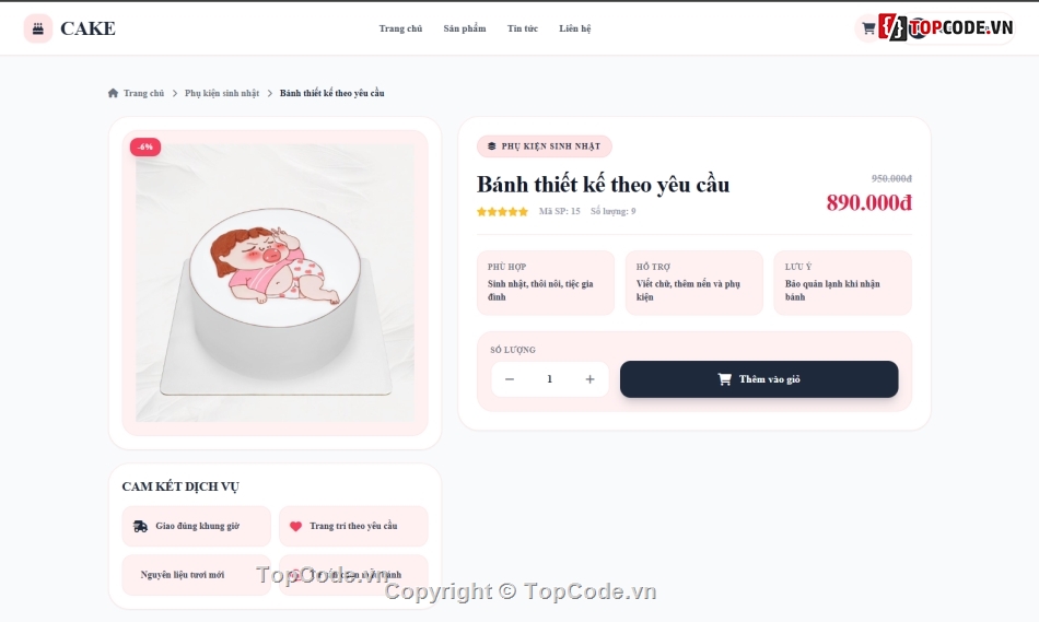bánh sinh nhật,bán bánh,bán